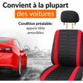 thumbnail image 4 of Universal Car Seat Covers Black Red Universal Car Seat Cover Set Front and Rear Seat Covers Interior Accessories Gadget, 4 of 4