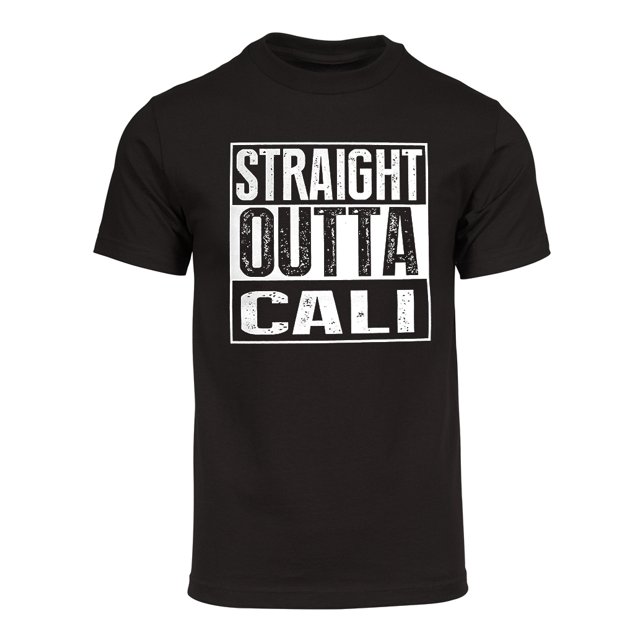 Mens Straight Outta Cali Short-Sleeve T-Shirt - Brown -Small