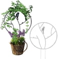 thumbnail image 4 of Plants Climbing Holder Rack Potted Flower Decorative Rack Sturdy Durable Plant Support White 30cm, 4 of 9