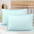 thumbnail image 1 of PiccoCasa Soft 1800 Microfiber Oxford Pillowcases 2Pcs, Queen Light Gray, 1 of 8