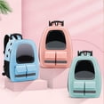 thumbnail image 4 of serony Cat Carrier Backpack Transparent Airline Approved for Outdoor Travel Blue, 4 of 9
