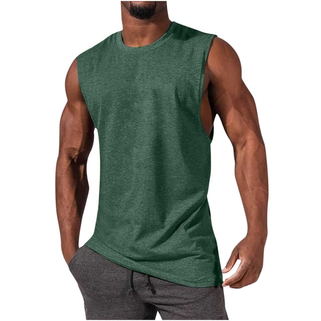 LSLJS Débardeurs Unis pour Hommes Mode Débardeurs Décontractés à Col Rond Débardeurs de Sport Gilet