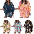 thumbnail image 4 of Robes à Lacets pour Femmes Été Jupe pour Dames Élégante Décontractée Robe Courte à Nouer Fête Plage Ménage Travail Femme Type5 TG, 4 of 5