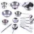 thumbnail image 2 of Big Save,HWRETIE Simulation Kitchen Toy Clearance,16 Pcs Set Kids Play House Kitchen Toys,Cookware Cooking Utensils Pots Pans Gift, 2 of 5
