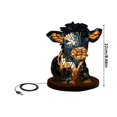 thumbnail image 3 of Binwennn Colorful Lights for Bedroom Lights Projector Light Motion USB Cow Table Lamp Bedside Energy Saving Portable Farm Cow USB Small Bedside Table Lamp LED Desk Night Light Living Room Bedroom Home, 3 of 8