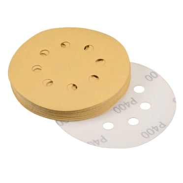 Unique Bargains 5-inch Sanding Discs, 400-Grits 8-Holes Hook and Loop Wet Dry Sandpaper Sander Sand Paper for Orbital Sander 15pcs