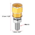 thumbnail image 3 of Unique Bargains 4pcs Black Universal Motorcycle License Plate Frame Bolts Fasteners CNC Aluminum Alloy, 3 of 6