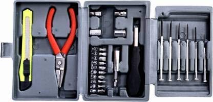 Multi Purpose 25 Pcs Screwdriver Socket Set & Bit Tool Kit Set | Hobby Tool Kit, Combination Tool Wrench Tool Kit, Magnetic Toolkit | For Home, Office, Car, Bike, Auto, Phone Repairing