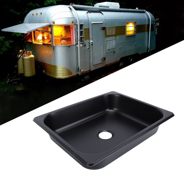 304 Stainless Steel RV Sink, Square Undermount Kitchen Sink, Scratch Resistant Bathroom Wash Basin, 298 X 238mm Embedding Opening for RVs, Campervans, Boats