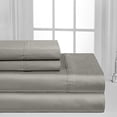 thumbnail image 2 of Oxford Collection 600 Thread Count Deep Pocket Egyptian Quality Cotton Solid Sheet Set (California King, Gray), 2 of 3