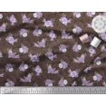 thumbnail image 3 of Soimoi Brown Rayon Fabric Circle & Peony Floral Print Sewing Fabric Yard 58 Inch Wide, 3 of 5