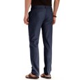 thumbnail image 4 of MAWCLOS Mens Trousers Elastic Waist Pants Drawstring Bottoms Fitted Summer Solid Color Loungewear Navy Blue 2XL, 4 of 4