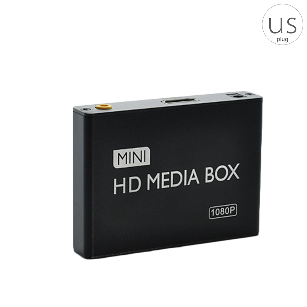 homeholiday MP013 Mini Lecteur Multimédia HD AV USB SD/MMC Lecteur Vidéo 1080P Boîte de Lecture Publicitaire Multimédia