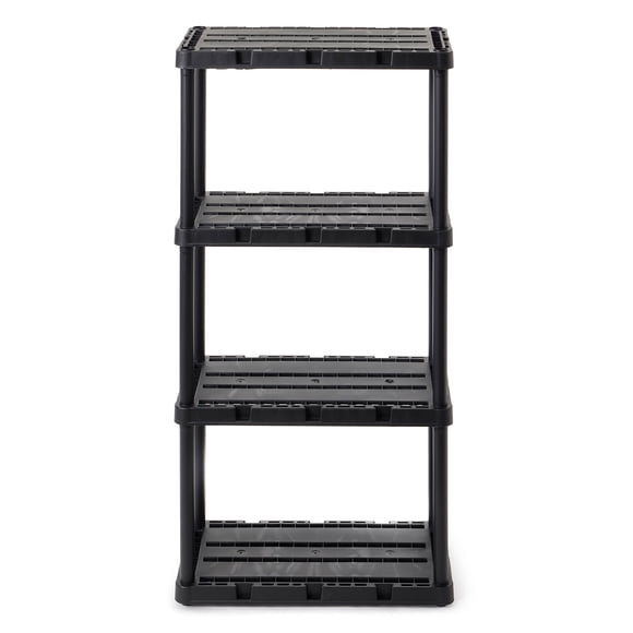 Gracious Living Étagère 4 Tablettes Knect-A-Shelf Hauteur Fixe Usage Léger Unité de Rangement