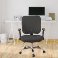 thumbnail image 3 of jifeng 2x Office Chair Covers Washable Dust Slipcover Gaming Chair Rotating Chair Dark Grey set, 3 of 9