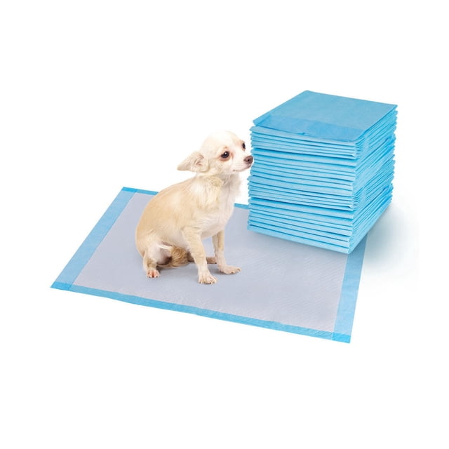 Costway 300 Pcs 17 Pouces X 24 Pouces Tapis pour Chiot Animal de Compagnie Chien Chat Pipi Tapis d'Entraînement sous-Tapis