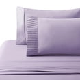 thumbnail image 3 of Marina Decoration Ultra Soft Silky Deep Pocket Solid Rayon from Bamboo Bedding All Season Sheet Set, Purple Color, 3 of 7