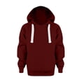 thumbnail image 1 of PMVFHDE Chandail à Manches Longues pour Filles, Col Rond Décontracté, Côtelé, Coupe Ample, Vin, 5-6 Ans, 1 of 7