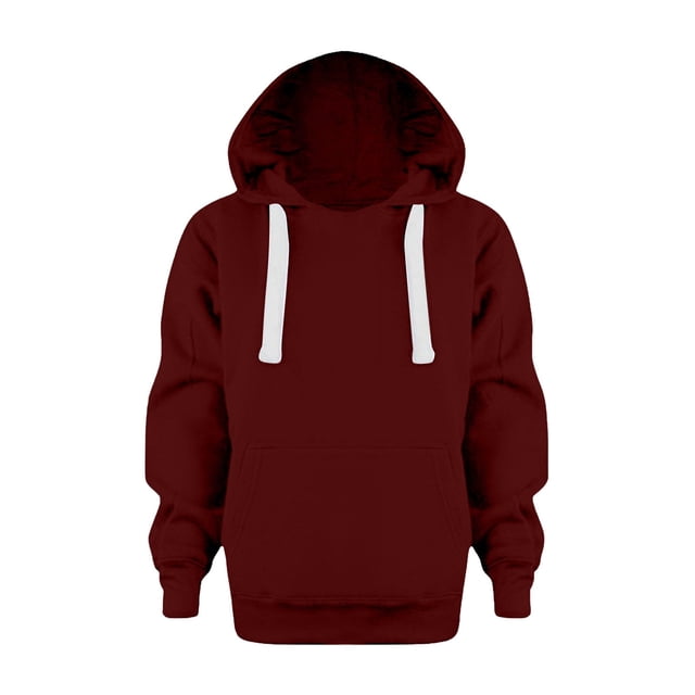 PMVFHDE Chandail à Manches Longues pour Filles, Col Rond Décontracté, Côtelé, Coupe Ample, Vin, 5-6 Ans