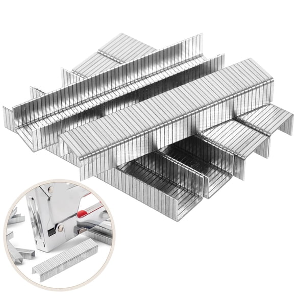 CTIRCHIU 1000pcs Pin Stapler Carbon Steel Silver for Baseboard Assembly and DIY