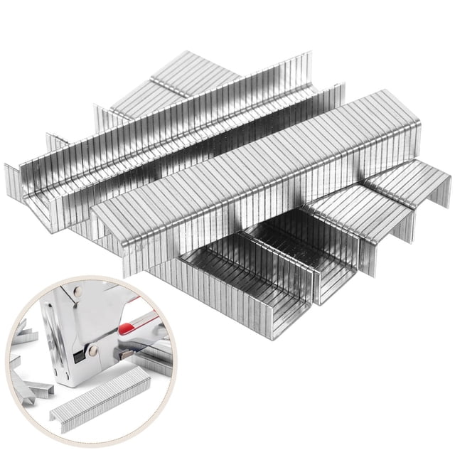 CTIRCHIU 1000pcs Pin Stapler Carbon Steel Silver for Baseboard Assembly and DIY