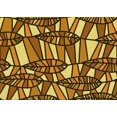 thumbnail image 1 of Ahgly Company Tapis d'Intérieur Rectangulaire Transitionnel Jaune Lavable à la Machine, 2 Pieds x 4 Pieds, 1 of 7