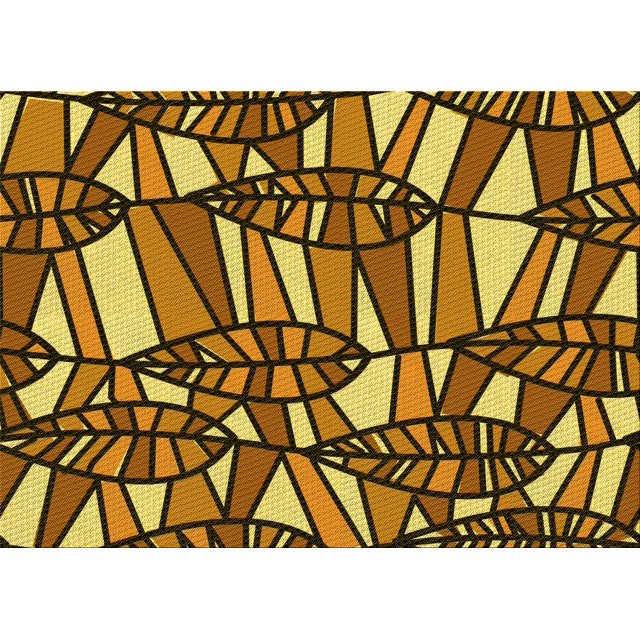 Ahgly Company Tapis d'Intérieur Rectangulaire Transitionnel Jaune Lavable à la Machine, 2 Pieds x 4 Pieds