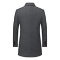 thumbnail image 3 of Veste de Complet pour Homme, Couleur Unie, Mi-Longue, Style Affaires Décontracté, à Manches Longues, à Revers, 3 of 8