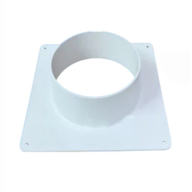 Bgsha Air Vent Duct Connector Flange Straight Ventilation Pipe Plastic Ducting Tools