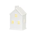 thumbnail image 1 of White Ceramic LED House | Christmas Village Light Up Festive House Ornament, 1 of 9
