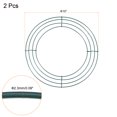 thumbnail image 2 of Unique Bargains 10' Metal Wire Wreath Frame Christmas Holiday Form Hanger, Green 2 Pack, 2 of 5