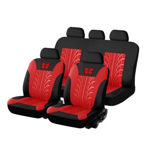 Yeacher General Ensemble de housses de sièges pour voitures Universal ButterflyPattern Broderie Couverture de siège de voiture Ensemble complet Accessoires d'intérieur