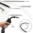 thumbnail image 4 of Tachiuwa 2M Torch MIG Welding Gun Air-Cooled Euro Connector MB 14AK Nylon Handle Design 2Meter, 4 of 9
