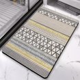 thumbnail image 3 of Step into Elegance with our 20x32in Boho Bathroom Runner Rug - Non-Slip Moroccan Geometric Long Bath Mat, Soft, Machine Washable, Perfect for any Farmhouse Decor, 3 of 5