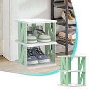 pstuiky Simple Shoe Rack for Doorway & Crevice Multi-Layer Plastic Storage Cabinet Sturdy, Dustproof & Space-Saving Easy Assembly, No Tools Needed