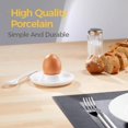 thumbnail image 4 of Egg Cups Plastic White Round Egg Holder Grade Stackable Dishwasher, 4 of 9