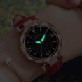 thumbnail image 4 of HBFAGFB Montre pour Femmes Ceinture Givrée Montres Tendance pour Dames Simple et Mode Robe Tenue Quotidienne Rouge, 4 of 7