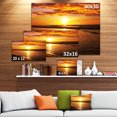 thumbnail image 4 of Design Art - Coucher de Soleil Jaune Vif sur les Vagues, 4 of 4
