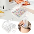 thumbnail image 1 of Clear Storage Containers with Hinged Lids for Organizing Tools Accessories and DIY Craft Supplies, 1 of 6
