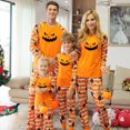 thumbnail image 1 of TIMIFIS Pyjamas d'Halloween Assortis pour la Famille Ensembles Assortis 2 Pcs Pyjamas d'Halloween Pyjama à Manches Longues Combinaison de Nuit Toile d'Araignée Fantômes Citrouille Squelette Haut et Pantalon Tenue Vêtements de Maison Ensemble de Pyjamas des Fêtes Pyjamas 4T, 1 of 6