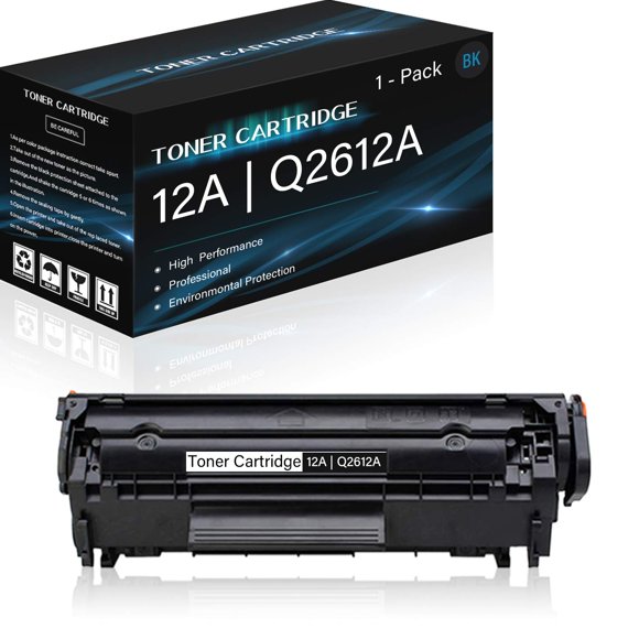 TANFENJR 1 Pack 12A | Q2612A (Black) Compatible High Yield Toner Cartridge Replacement for HP Laserjet 1020 1022 1010 1012 1015 1018 3050 MFP 3020 MFP 3380 MFP M1319f Printers,Sold by Thurink.