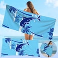 thumbnail image 2 of XZNGL Microfiber Beach Towel Super Lightweight Colorful Bath Towel Sandproof Beach Blanket Multi-Purpose Towel For Travel Swimming Pool, 2 of 9