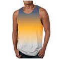 thumbnail image 1 of zfhfof Débardeurs Sans Manches pour Hommes Entraînement Musculaire Gym T-Shirts Col Rond Dégradé T-Shirt d'Été de Plage Hauts, 1 of 4