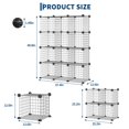 thumbnail image 3 of EDTara Modular Wire Cube Storage Organizer, 12-Cube Metal Grid Shelf Unit for Closet, Books, Office, or Entryway, 3 of 9