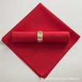 thumbnail image 1 of Serviettes en Tissu Lavables, Serviettes en Tissu Rouges, Serviettes de Table en Coton Doux 18.9x18.9 Pouces en Tissu, Serviettes de Table Rustiques, 6 Pcs Serviettes de Table Réutilisables avec Bords Ourlés, 1 of 7