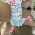 thumbnail image 2 of Robes pour Filles Jupe à Sequins avec Plissée Robe de Fête de Mariage d'Anniversaire Robe de Concours Verte 3-4 Ans, 2 of 4