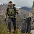 thumbnail image 1 of 30L Lightweight Packable Hiking Backpack, Durable Water-Resistant Daypack for Camping Travel, Compact Foldable Nylon Backpack with Inner Pocket for Men Women, Black, 1 of 6