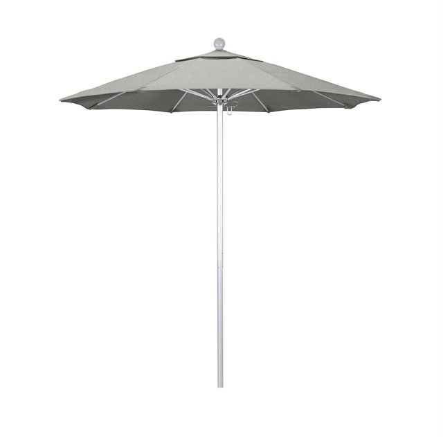 California Umbrella Venture Parasol de Marché Argenté de 7,5 Pieds en Granit