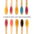 thumbnail image 3 of 4pcs Soft Bristles Bamboo Toothbrushes Eco Friendly Oral Care Tooth Brush for Travel, 3 of 7