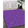 thumbnail image 3 of Ahgly Tapis Rectangulaire Lavable en Machine Intérieur Transitionnel Violet Vif, 5 Pieds x 8 Pieds, 3 of 7